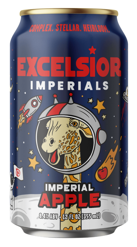 Excelsior 12oz Can Imperial Apple