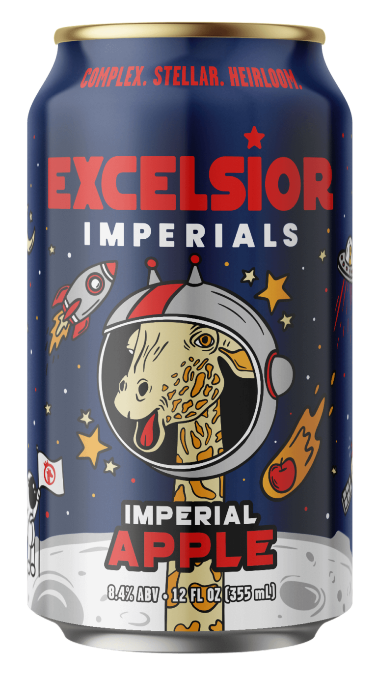 Excelsior 12oz Can Imperial Apple
